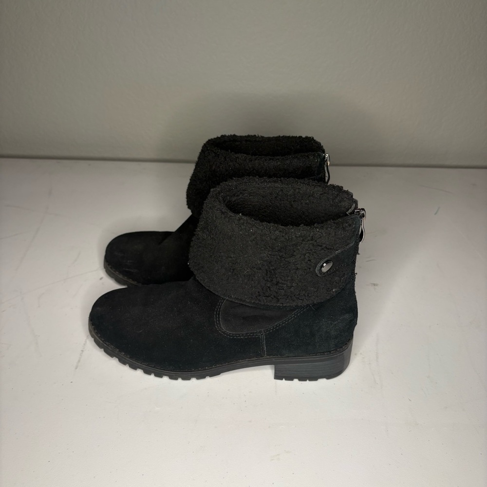 Bjorndal Black Ankle Boots with Fold-Over Cuff - Picture 3 of 7